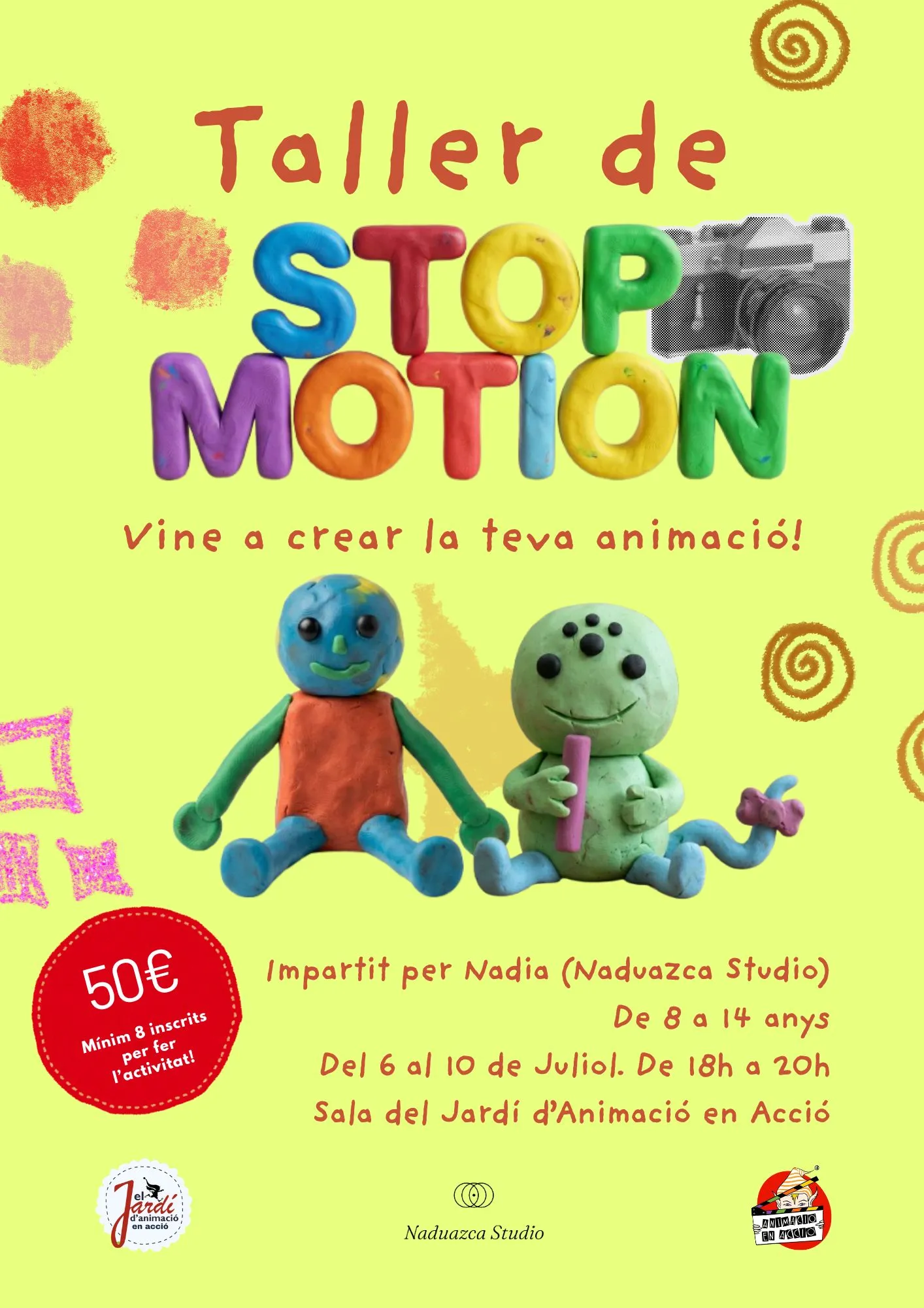 Cartel taller Stop Motion julio 2026